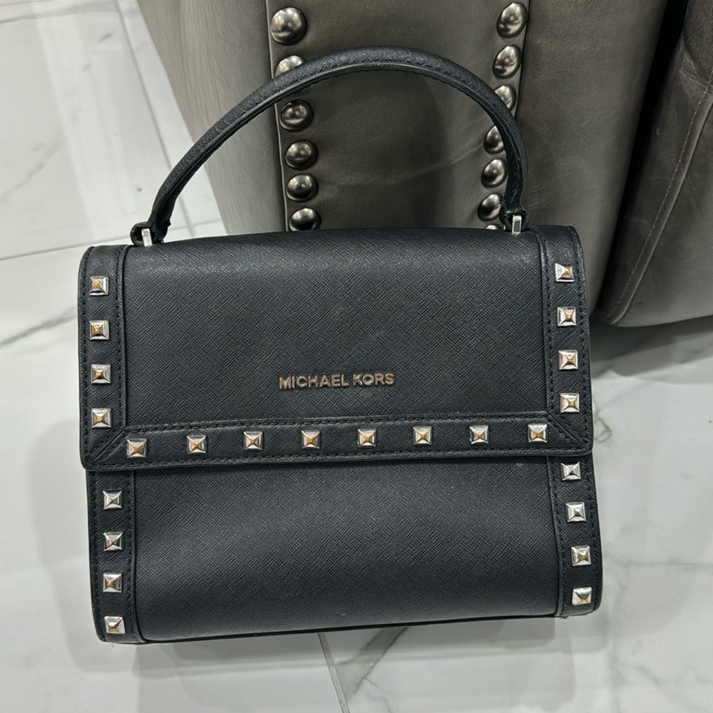 Black MK top handle bag